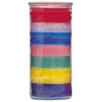 14 Day Colour Glass Candles