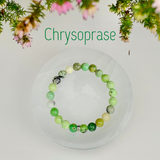 Chrysoprase crystal bracelet by sacred blu