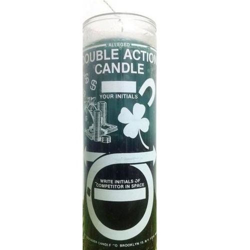 Double Action Money - 7 Day Glass Candle