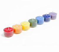 Set of 7 Chakra Tea Light Candles