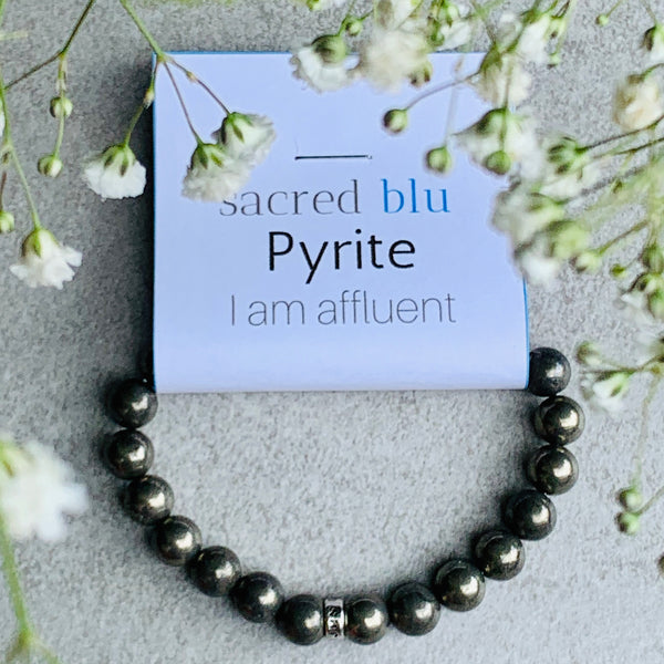 Pyrite Crystal Bracelet by sacred blu
