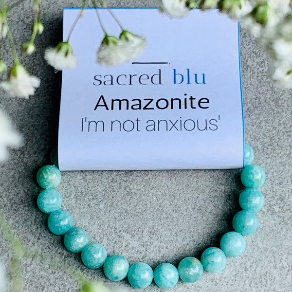 Amazonite Crystal Bracelet by sacred blu