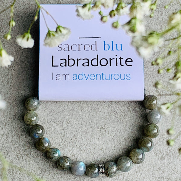Labradorite Crystal Bracelet by sacred blu