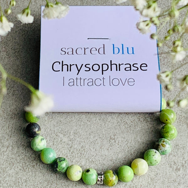 Chrysoprase Crystal Bracelet by sacred blu
