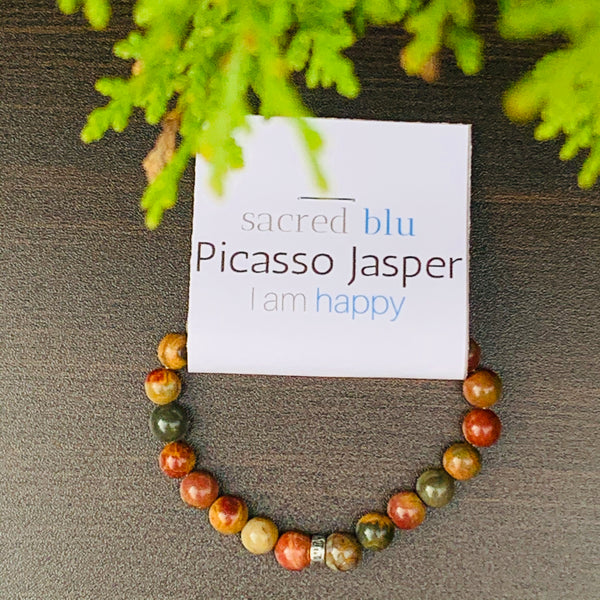 Picasso Jasper Crystal Bracelet