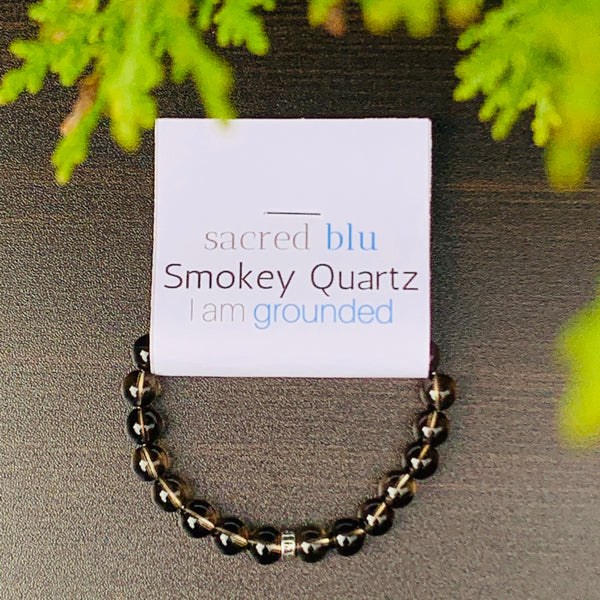 Smokey Quartz Crystal Bracelet