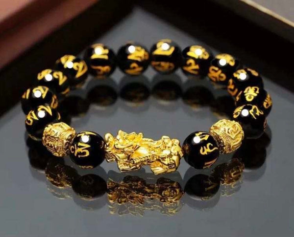 Feng Shui Pi Xiu Black Obsidian Bracelet