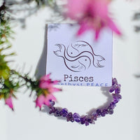 Pisces Crystal Bracelet - AMETHYST