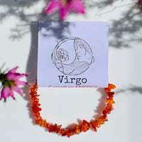 Virgo Crystal Bracelet - CARNELIAN