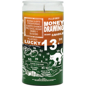 Money Drawing 14 Day Glass Candle