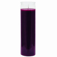 7 Day Colour Glass Candles